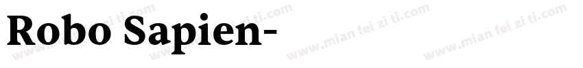Robo Sapien字体转换